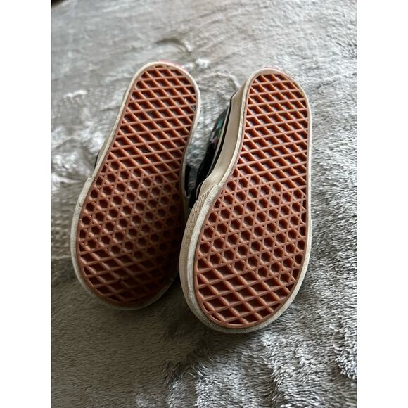 Vans Slip-On Shoes Girls Size 6 Iridescent/Black Checkerboard US Toddler - Picture 11 of 11